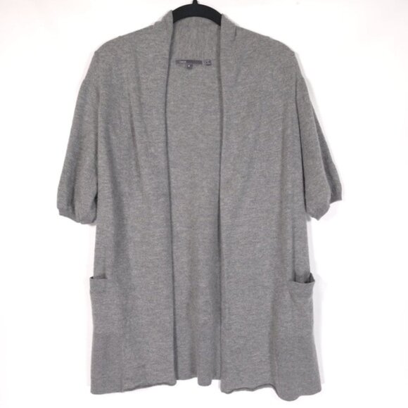 Vince Sweaters - Vince. 100% CASHMERE Women’s Open Cardigan Short Sleeve Pockets ST 71912 SMALL‎